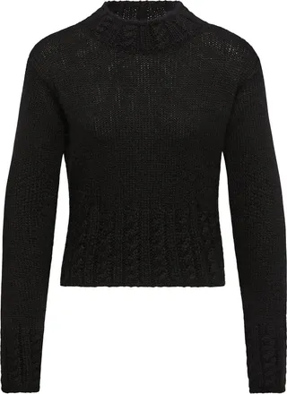 Moncler Moncler Alpaca Blend Turtleneck Sweater, Women, Black, Size: Xs