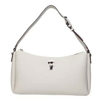 Karl Lagerfeld Gray Leather Shoulder Womens Bag
