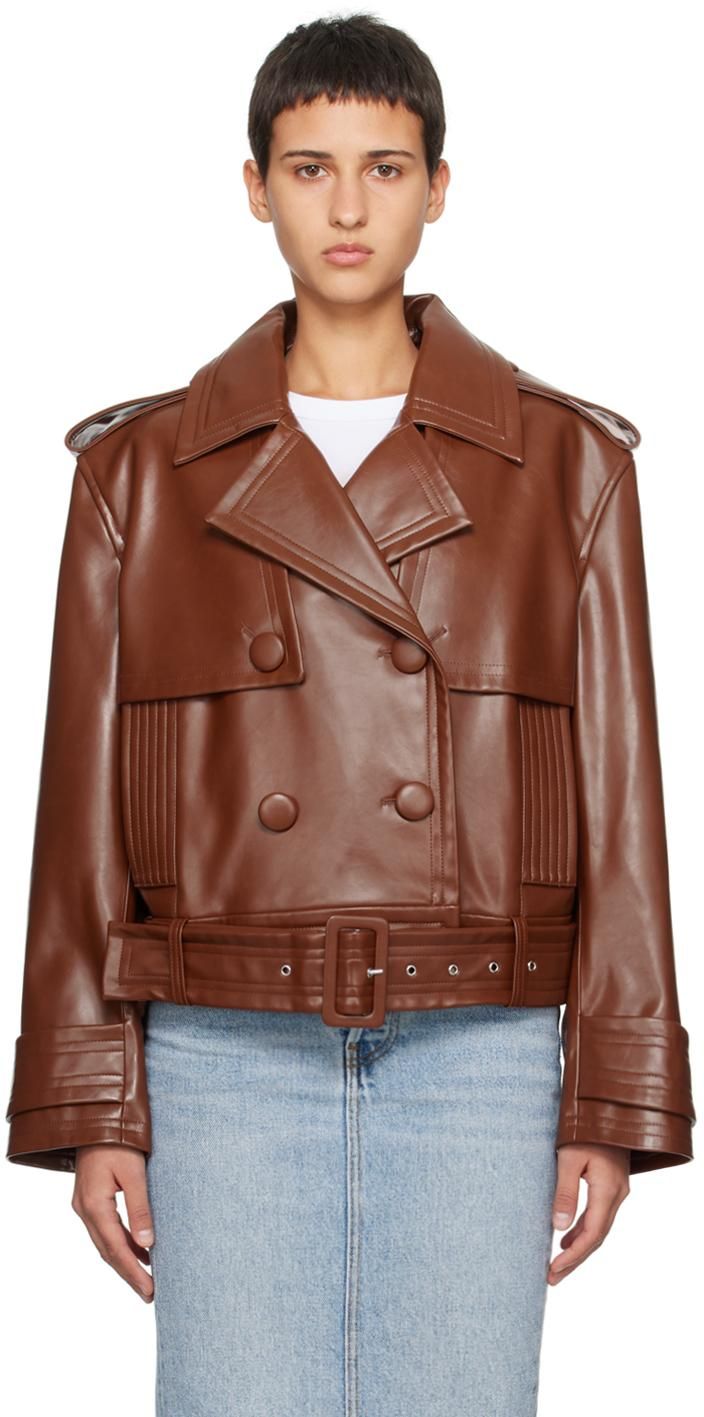 ジャケット Stand Studio Giacca \" Lessie\" Brown Lessie Jacket by Stand Studio | Rent the Runway