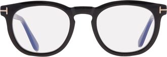 Tom Ford Blue Light Block with Grey Clip-On Oval Mens Eyeglasses FT5993-B 001 50