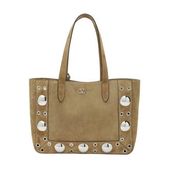 Valentino Garavani Shoulder Bags, female, Beige, Size: ONE SIZE Nellcote Tote