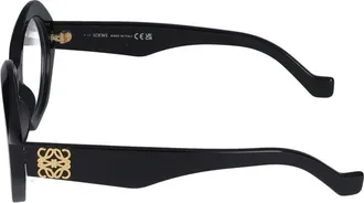 Loewe LW50057I Geometric Acetate Eyeglasses - Black