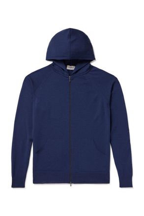 John Smedley Carty Merino Wool Zip-Up Hoodie