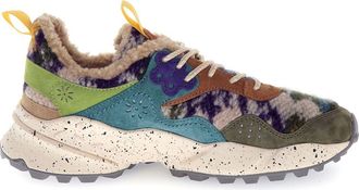 Flower Mountain Kotetsu Teddy Fleece Sneaker in Grey Dark Green at Nordstrom, Size 12.5Us