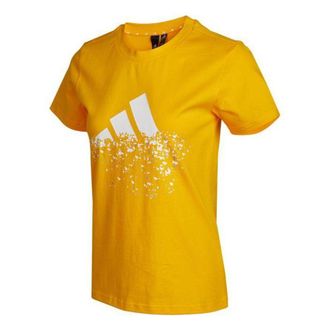 adidas (WMNS) adidas Must Haves Badge Of Sport T-Shirt Yellow HB6600