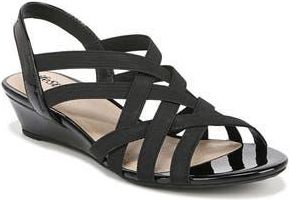 Life Stride Yung Slingback Wedge Sandal in Black at Nordstrom Rack, Size 7