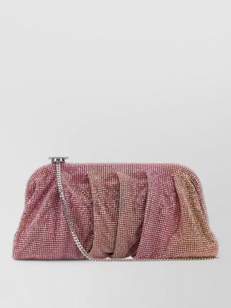Benedetta Bruzziches venus fabric clutch bag chain strap