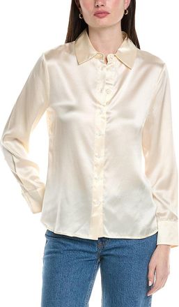 Seraphina Silk Button Top