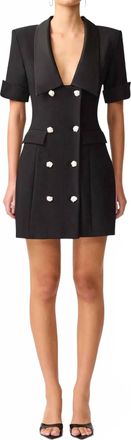 Elliatt Ruby Mini Blazer Dress In Black