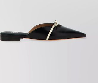 Ferragamo giulye mules pointed toe bow detail