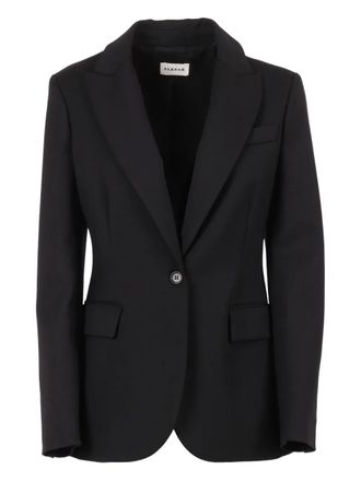 P.A.R.O.S.H. single-breasted blazer - women - Elastane/Virgin Wool - M - Black