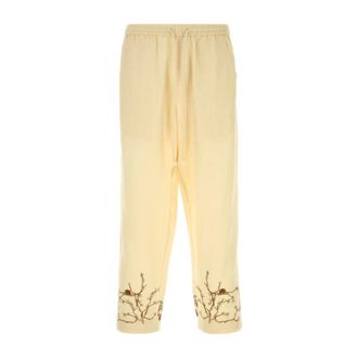 Baziszt Cropped Trousers, male, Yellow, Size: L Avian Pant