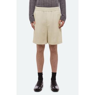 Helmut Lang Relaxed Pull-On Shorts in Ivory at Nordstrom, Size X-Large