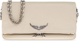 Zadig&Voltaire Rock Bag - Dames - Clutches - Beige - ONE Size - Leer - Tassen