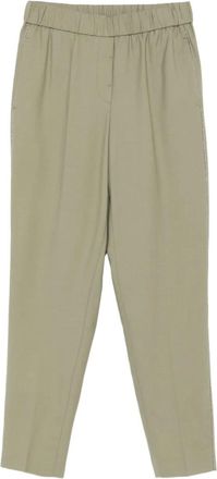 PESERICO Pantaloni con vita elasticizzata - Verde