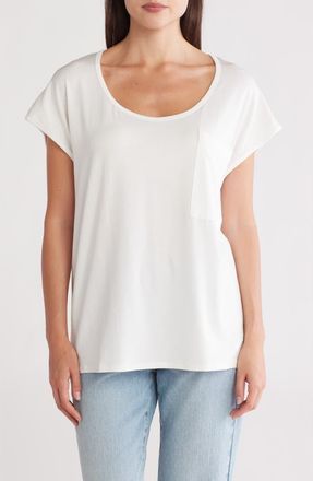 Go Couture Round Neck Dolman Sleeve Top in Ivory at Nordstrom Rack, Size X-Large