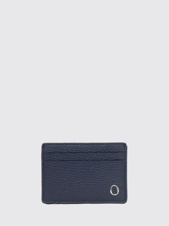 Orciani Micron Hammered Leather Credit Card Holder
