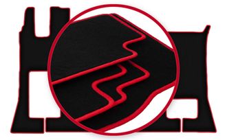 OEM Alfombrillas Carlux-red Para Mercedes Actros Mp5 (2019-)