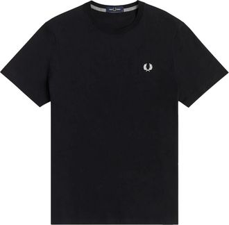 Fred Perry Ronde hals T-shirt - Heren - T-shirts - Zwart - M - Katoen - Tops