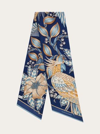 Ferragamo Women Parrots print bandeau Blue