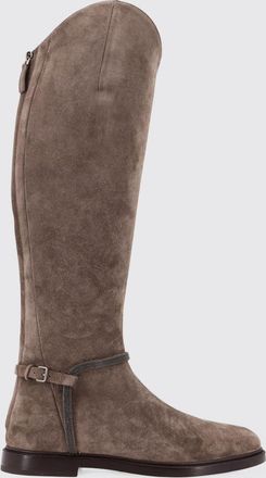 Brunello Cucinelli Stivale Brunello Cucinelli in camoscio con monile