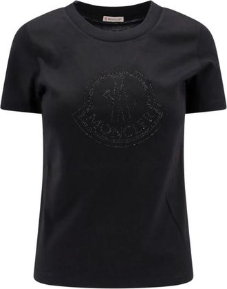 Moncler Dames, Tops, Zwart, Maat: S Katoen