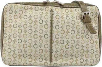 Celine Pre-owned Cross Body Bags, female, Green, Size: ONE SIZE Pre-owned Canvas Vintage Crossbody Bag