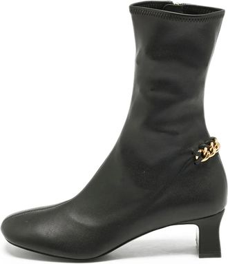Stella McCartney Stivaletti Falabella con dettaglio catena - Nero