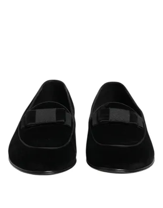 Dolce & Gabbana Velvet Loafer - Black