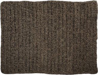 Bazar Bizar Alfombra de hierba marina en marr&oacute;n y negro 200x300x2 cm