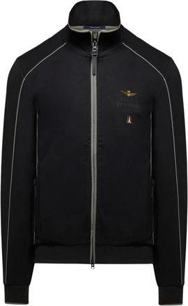 Aeronautica Frecce Tricolori Volledige Rits Sweatshirt - Heren - Vesten met rits - Zwart - 3XL - Hoodies & sweatvesten