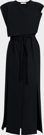 Iro Amilia Tie-Waist Maxi Dress