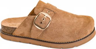 Corkys Footwear Womens Daydream Clog Shoe In Brown Faux Suede