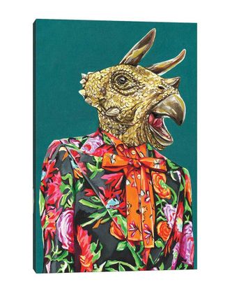 iCanvas Icanvas Gucci Triceratops By Heather Perry