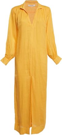 Frame Denim Maxi abito a maniche lunghe - Giallo