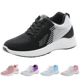 Generic Womens Breathable Running Shoes Lightweight Walking Sneakers Outdoor Non-Slip Athletic Sports Casual Mesh Orthopedic Sneaker Women Lace Up Gym Workout
