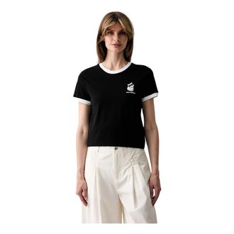 Karl Lagerfeld Mujer, Camisetas, Negro, Talla: XL