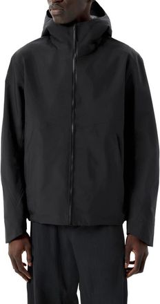 Veilance Arris Gore-Tex Waterproof Hooded Jacket in Black at Nordstrom, Size X-Large