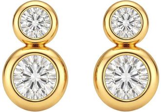 Gabi Rielle Femme Felling 14K Plated Cz Dangle Earrings