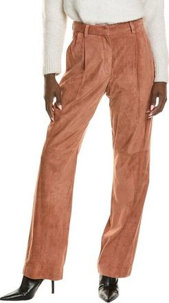 Brunello Cucinelli Rust Relaxed Suede Trousers, Brand Size 46 (US Size 12)