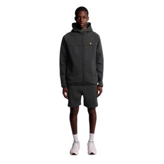 Lyle & Scott Heren Logo Raglan Full Zip Hoodie (Zwart)