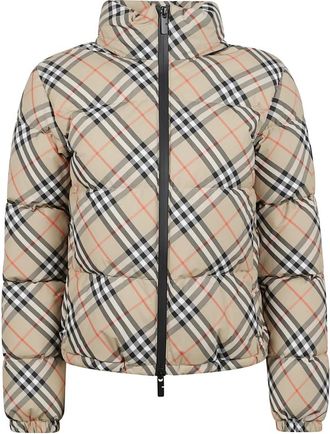 Burberry Donzen Jas - Dames - Winterjassen - Veelkleurig - M - Leer - Jassen