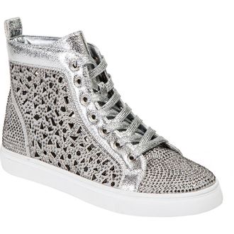 Lady Couture New York High Top Sneaker in Silver at Nordstrom Rack, Size 6.5-7Us / 37Eu