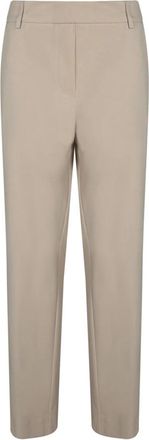 Blanca Vita Pelago Broeken - Dames - Straight fit broeken - Beige - XS - Katoen - Broeken