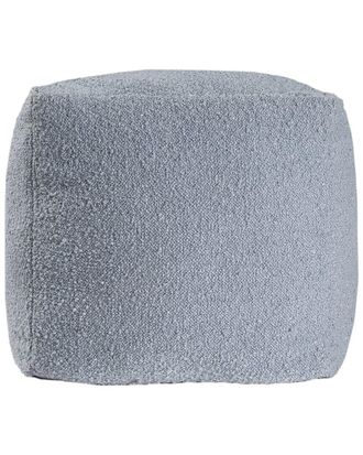 LR Home Boucle Contemporary Boucle Handmade Textured Pouf