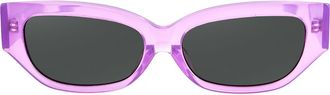 AQS Lucia 55mm Polarized Cat Eye Sunglasses in Purple at Nordstrom Rack