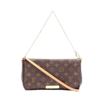 Louis Vuitton Pre-owned Favorite MM Monogram 2way Bag - Dames - Pre-owned - Bruin - Maat: ONE Size Leer