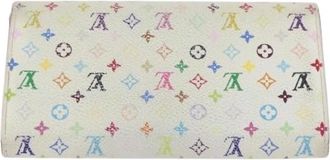 Louis Vuitton Pre-owned Wallets, female, Multicolor, Size: ONE SIZE Pre-owned Canvas Wallet