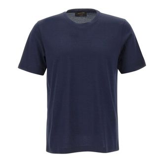 Gran Sasso T-shirt - male - Gran Sasso - T-Shirts - Blue - 4XL - Tops