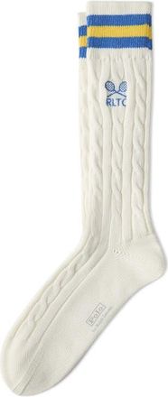 Polo Ralph Lauren Cricket Tennis Racquet Cable Socks in Cream at Nordstrom
